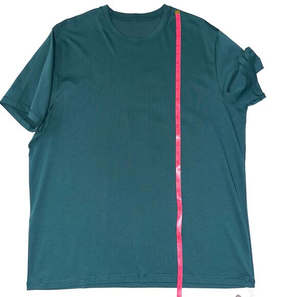 NWT CRZ Yoga Men’s Forest Green Cotton Blend Short Sleeve Tee Size XL - Picture 8 of 8